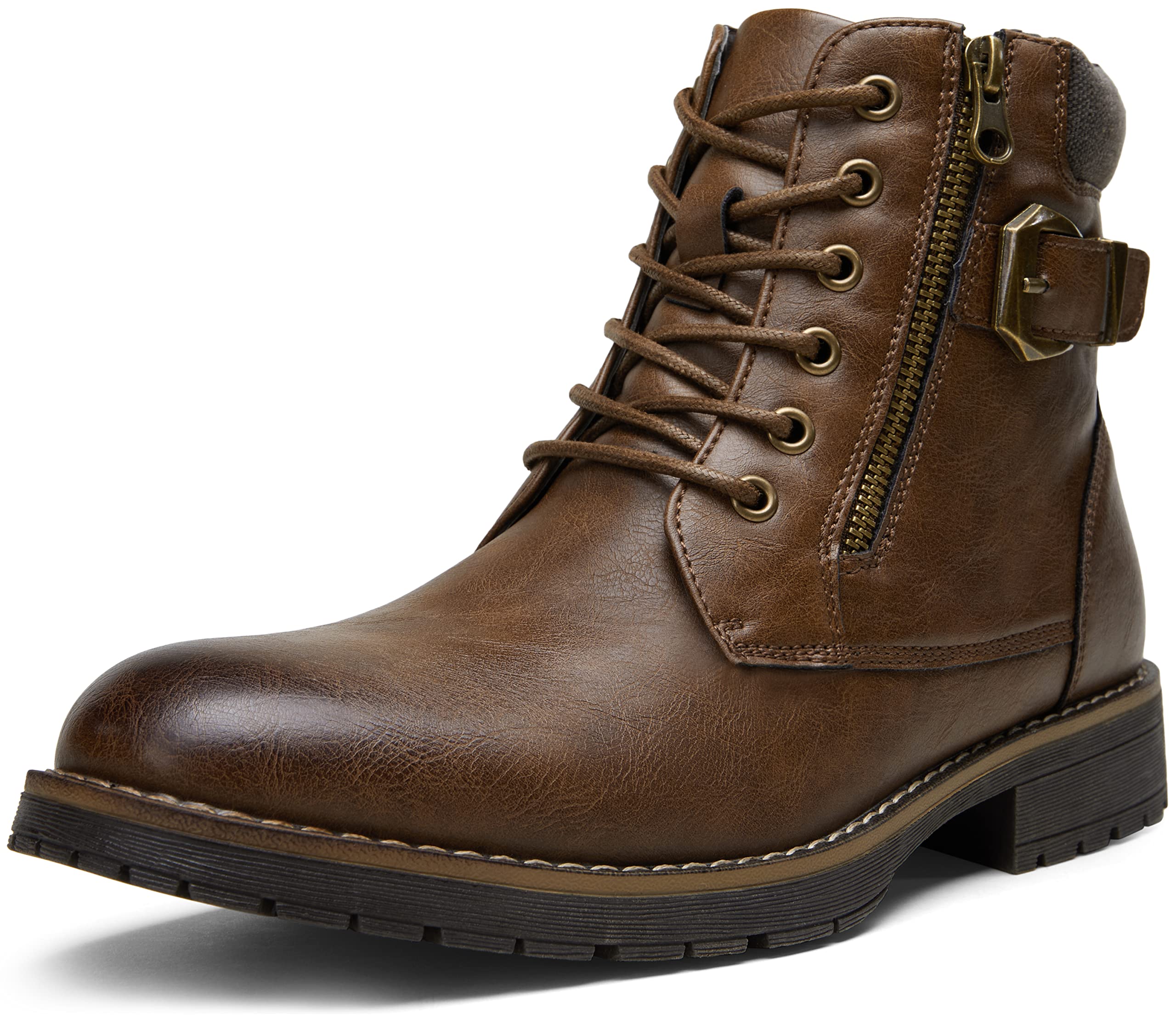 Vostey Men's Boots Boots for Men Casual Boots Motorcycle Combat Ankle Dress Boots Mens