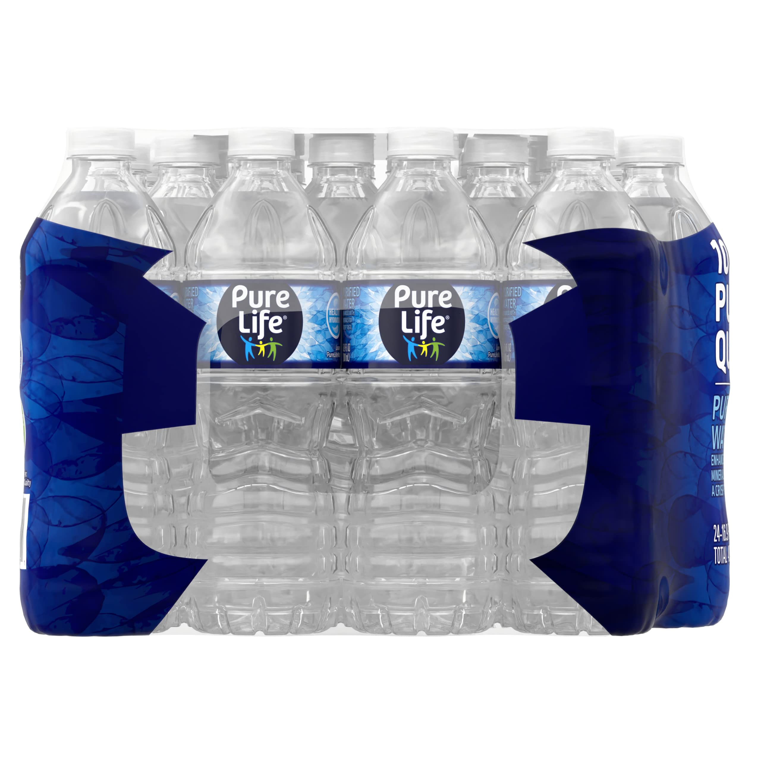 Pure Life, Purified Water, 16.9 Fl Oz, Plastic Bottled Water, 24 Pack