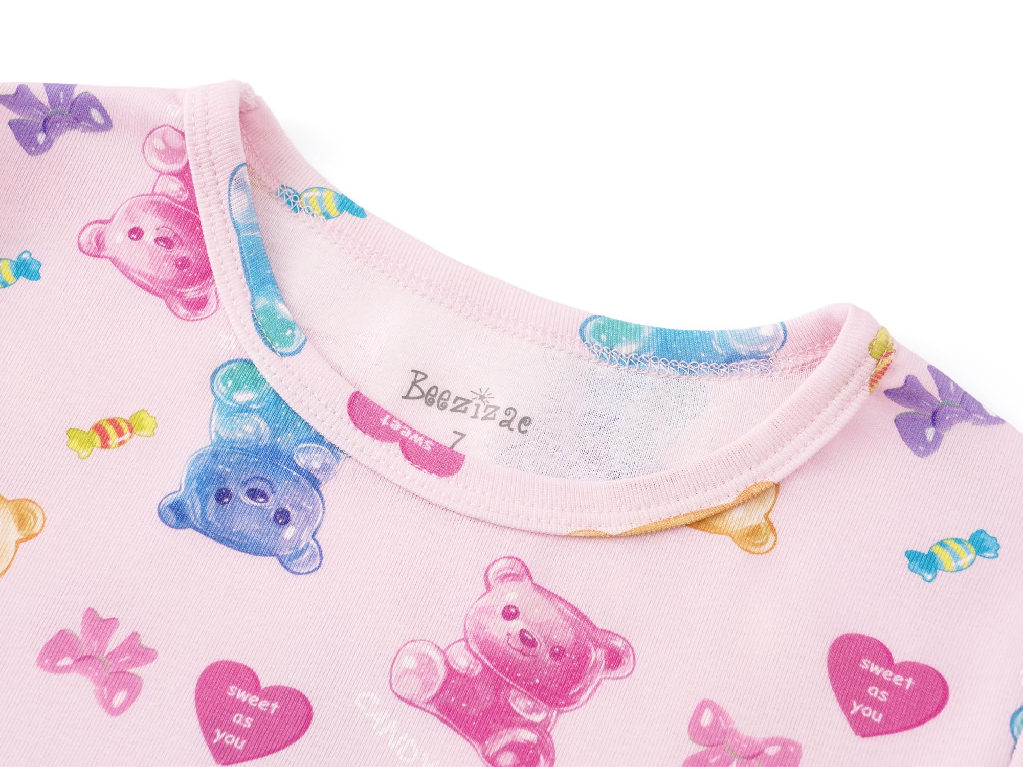 Topgal Little & Big Girls Cotton Knit Pajama 3-Piece Shorts Pants Summer PJ Set Size 4-14