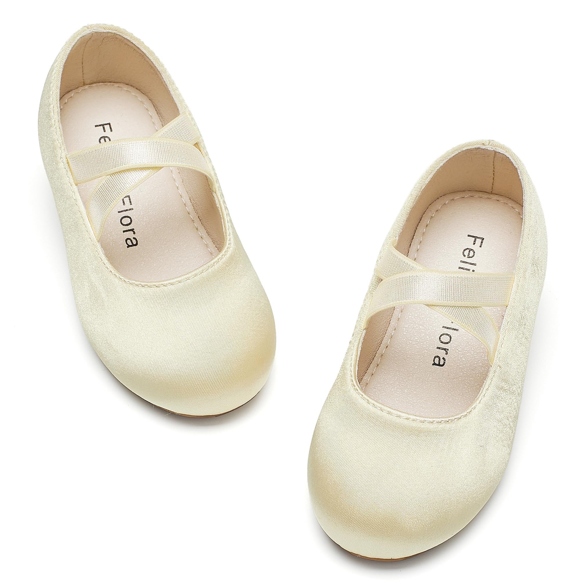 Felix & Flora Toddler Girl Dress Shoes - Flower Girl Ballet Mary Jane Flats Party School Wedding