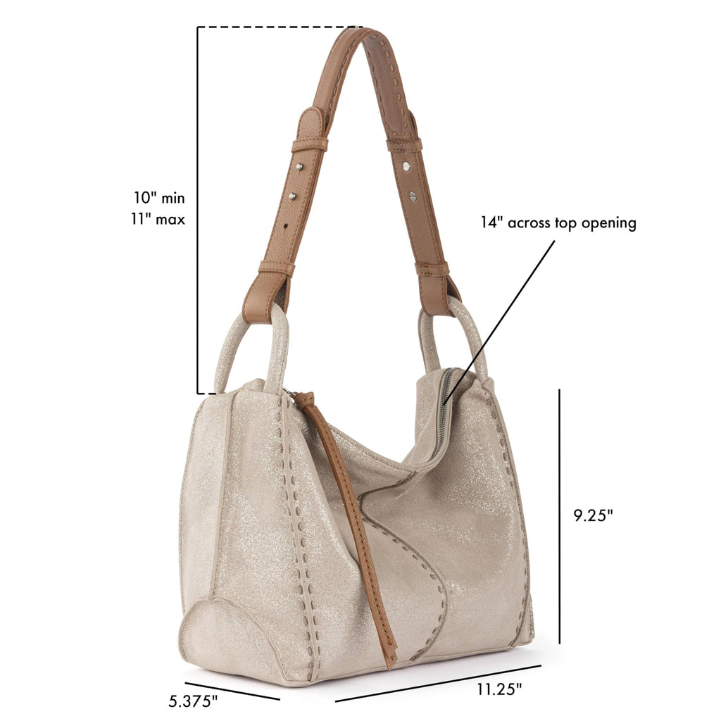 The Sak Los Feliz Hobo Purse - Premium Large Leather Women's Handbag for Everyday & Travel - Durable Purse With Zipper Pocket