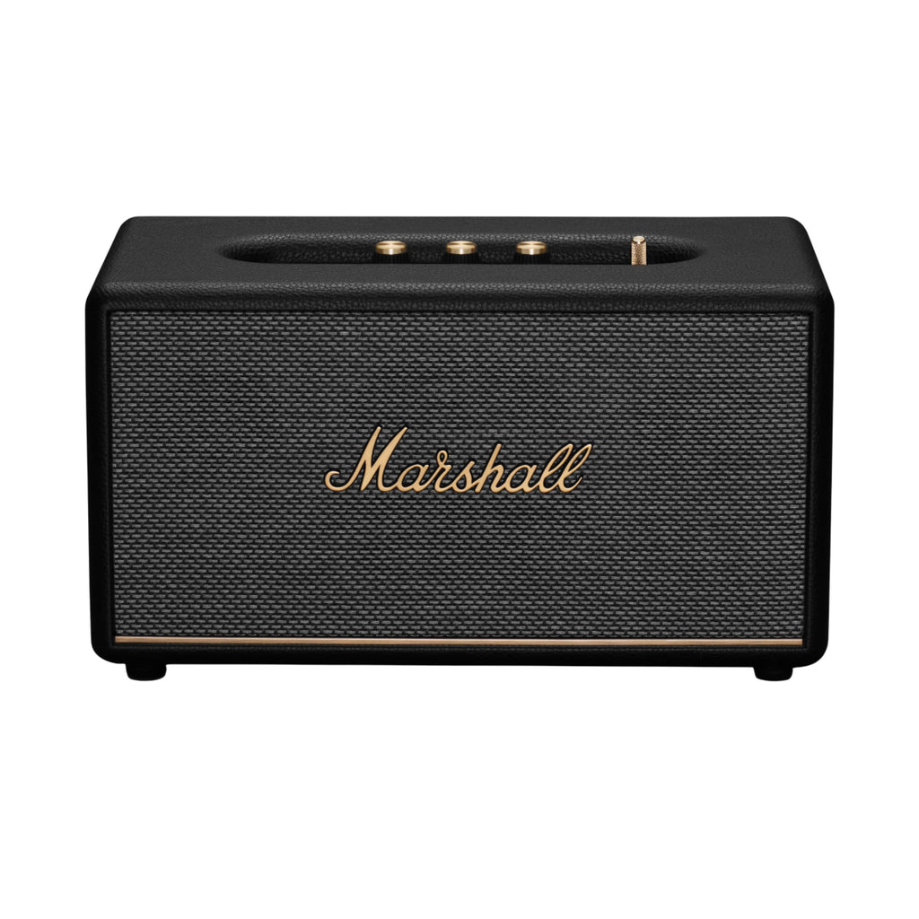 Marshall Stanmore III Bluetooth Home Speaker - Loud Stereo Sound with Bass and Treble Controls | Plug-in Powered | Record Player Compatible | RCA and 3.5mm Aux Inputs - Black
