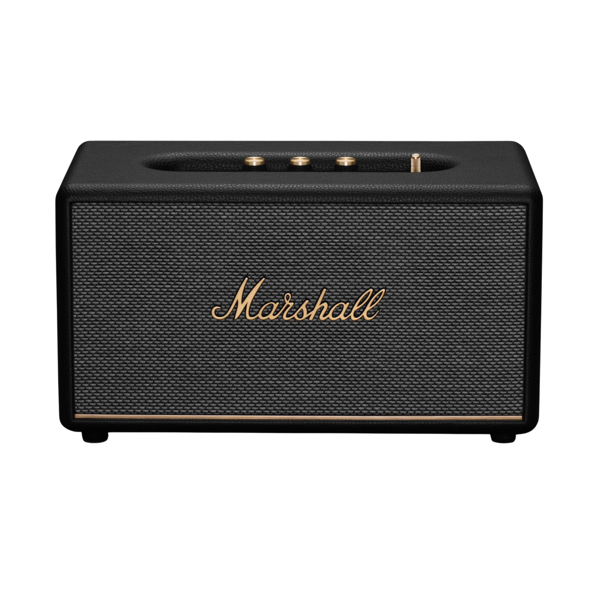 Marshall Stanmore III Bluetooth Home Speaker - Loud Stereo Sound with Bass and Treble Controls | Plug-in Powered | Record Player Compatible | RCA and 3.5mm Aux Inputs - Black