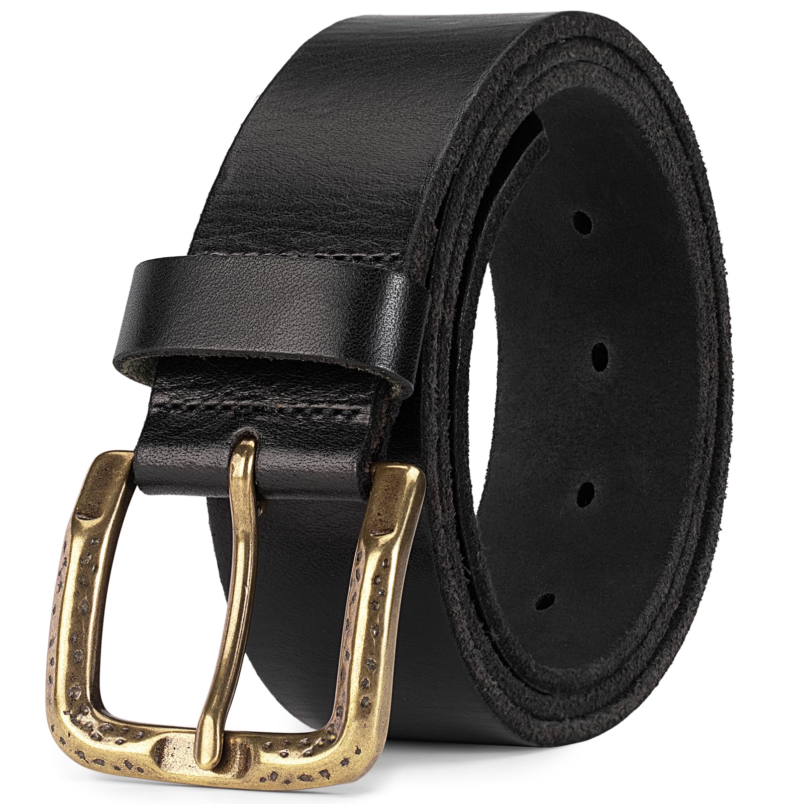 Thicken Full Grain Leather Mens Belt Heavy Duty Mens Work Belt Mens Belt High Hardness Buckle Packed In Gift Box