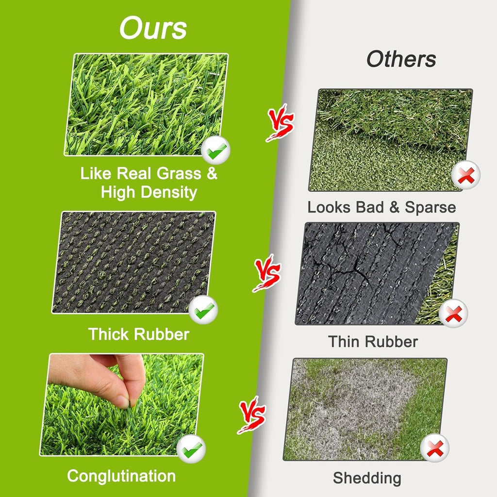 2 Pack Grass Pee Pads for Dogs Potty, Reusable Artificial Grass Mat for Puppy & Cats (25.9"x30.6")