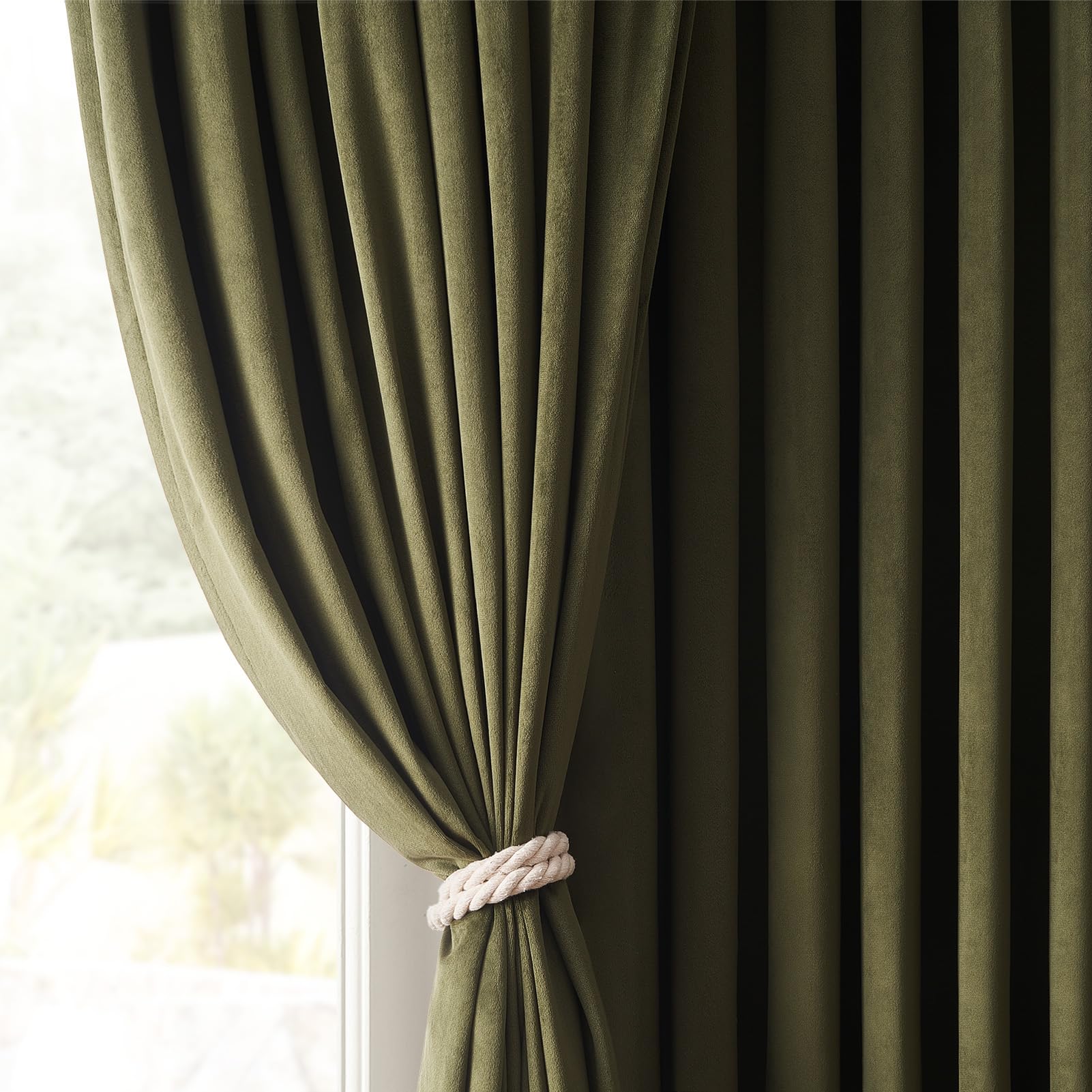 Topfinel Dusty Rose Velvet Blackout Curtains 84 Inch Long,Room Darkening Thermal Insulated Spring Drapes for Bedroom,Rod Pocket Back Tab Window Treatment for Living Room,2 Panels Burg
