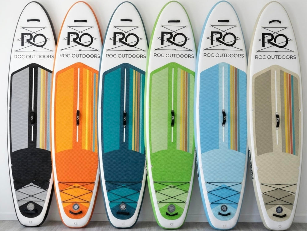 Roc Inflatable Stand Up Paddle Board 10' 6" with Premium SUP Paddle Board Accessories, Wide Stable Design, Non-Slip Comfort Deck for Youth & Adults
