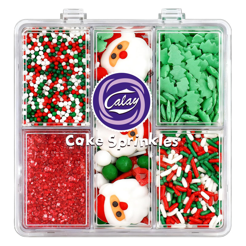 Sprinkles for Cake Decorating, 4.8oz Chocolate Sugar Sprinkles with Nonpareils Stars Sanding Sugar Confetti and Jimmies for Cake Cupcake Cookie Baking Dessert Donuts Topping