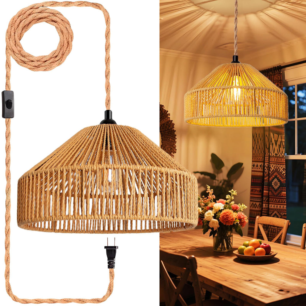 Maliralt Pendant Light Hanging Lights Fixture - Adjustable Hanging Lamps with Black Metal Diamond Shade for Kitchen Island, Dining Room Over Table, Breakfast Corner, Farmhouse Home Decor - 1 Pack