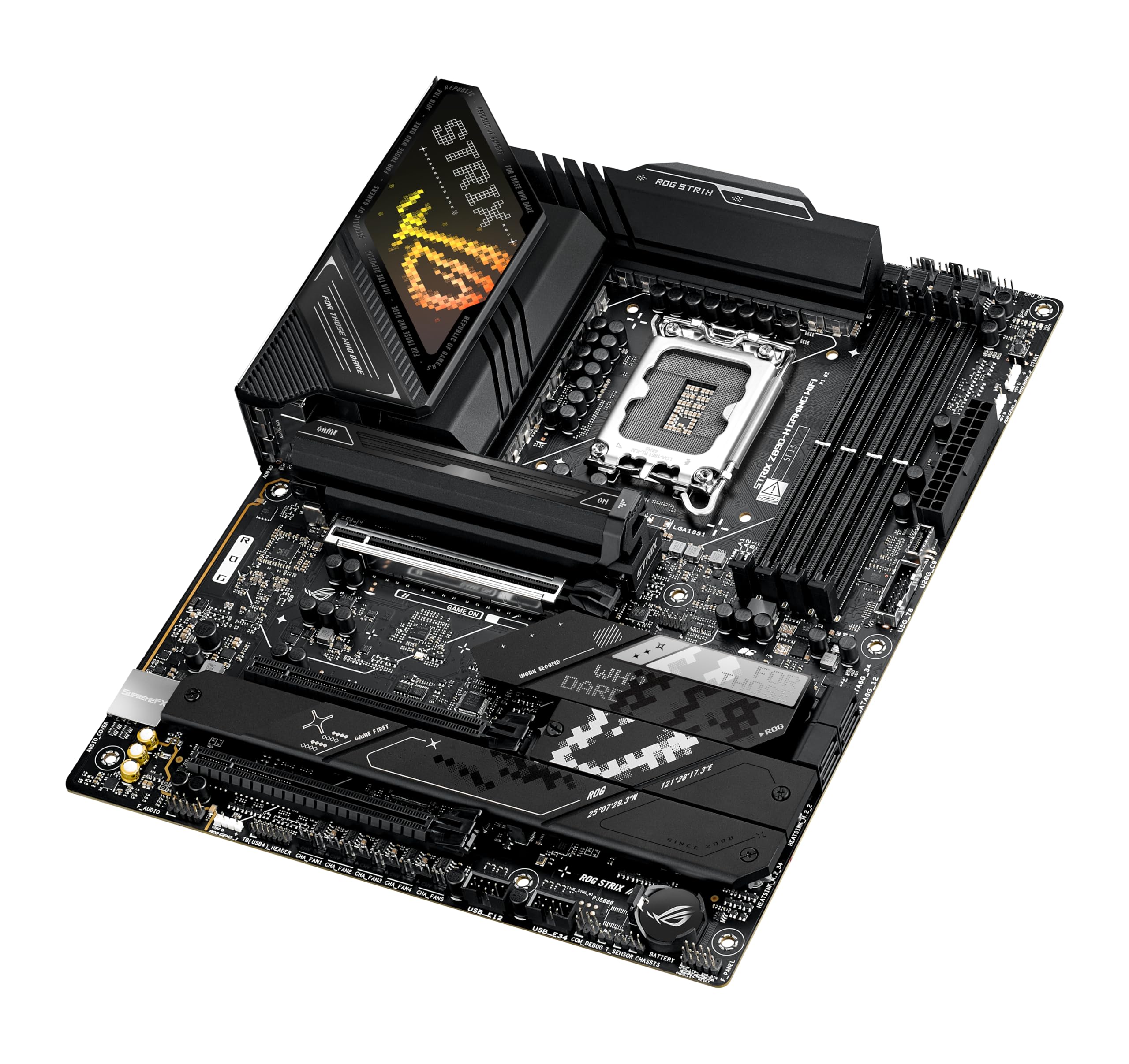 ASUS ROG Strix Z790-E Gaming WiFi 6E LGA 1700(Intel 14th,13th&12th Gen) ATX gaming motherboard(PCIe 5.0, DDR5,18+1 power stages,2.5 Gb LAN,Thunderbolt 4,5xM.2, 1xPCIe 5.0 M.2,Front panel USB 3.2 port)
