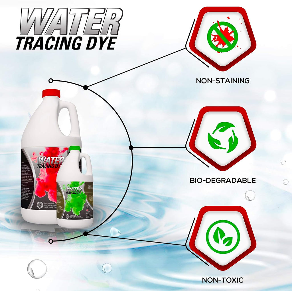 Green Gobbler Red Water Tracing & Leak Detection Flourescent Dye - 1 Gallon
