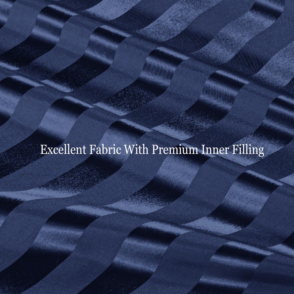 Whale Flotilla 2-Piece Reversible Silky Soft Twin Size Comforter Bedding Set, Luxurious Satin Comforters with Satin Pillowcase, Lightweight Duvet for All Seasons, Black
