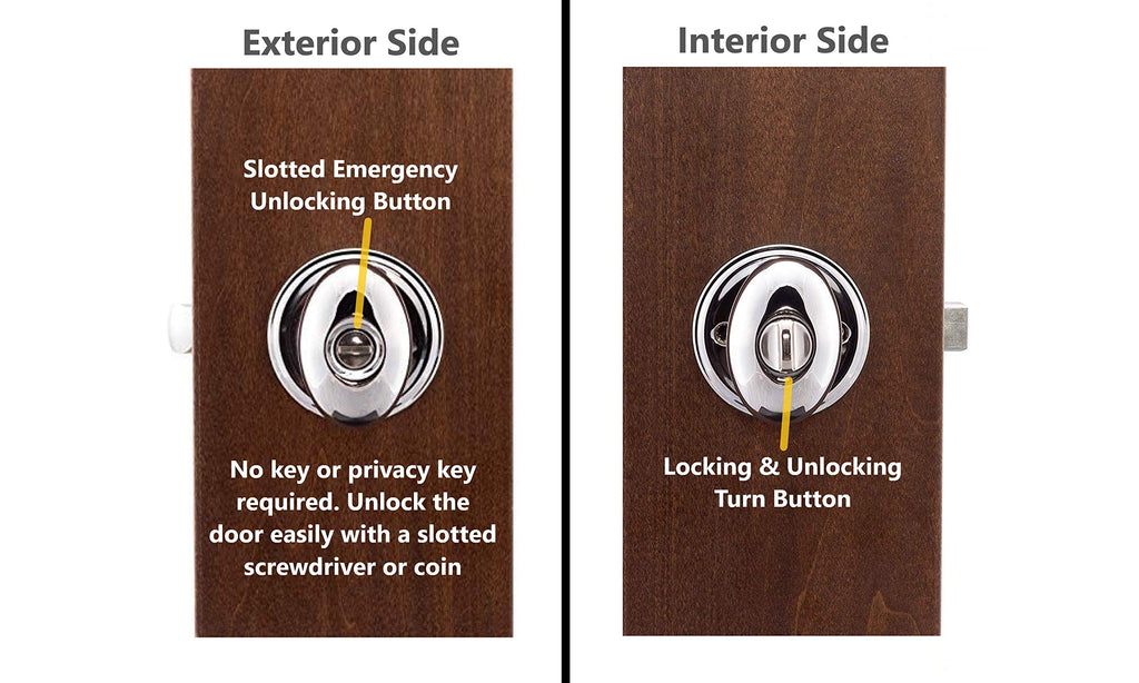 Copper Creek EK2090BC Egg Door Knob, Dummy Function, 1 Pack, in Black