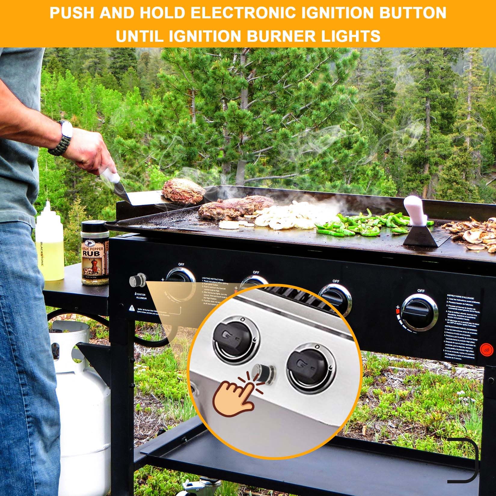 GasSaf Spark Generator 1 Outlet Push Button Electronic Igniter Ignitor Gas Grill Replacement for Broil King, Broil-Mate, Sterling, Jackson, Napoleon, Silver Chef, BBQ Pro, BBQ Tek and Others