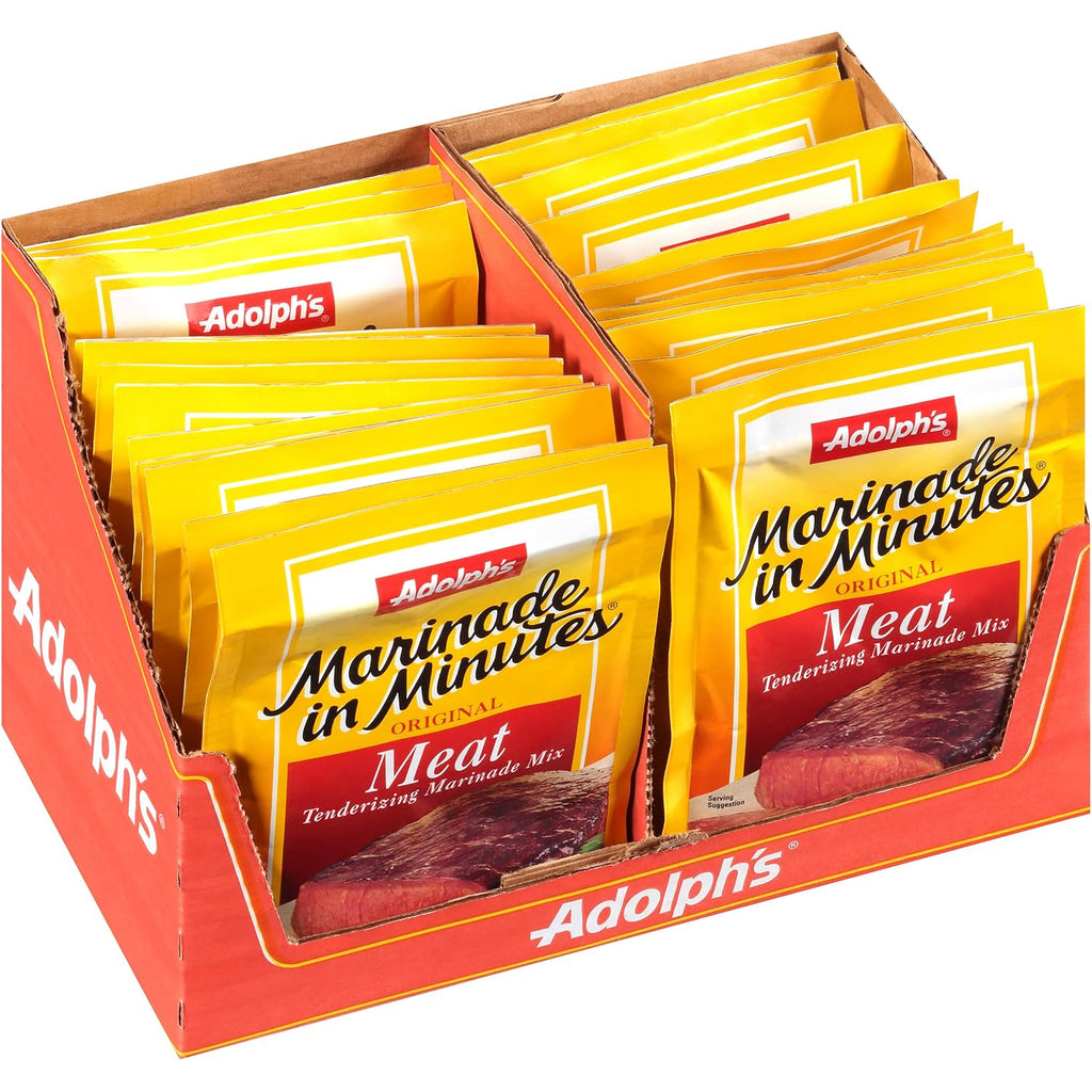 Adolph's Marinade In Minutes Original Meat Tenderizing Marinade, 1 Oz (Pack Of 24)