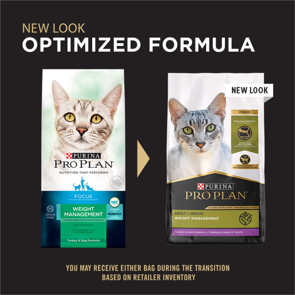 Purina Pro Plan Weight Control Dry Cat Food, Chicken and Rice Formula - 3.5 lb. Bag
