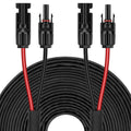 3FT 10AWG Solar Panel Extension Cable with Female and Male Connectors, Solar Cable for Solar Panels, Charge Controllers and Solar Generator (10AWG, 3FT)