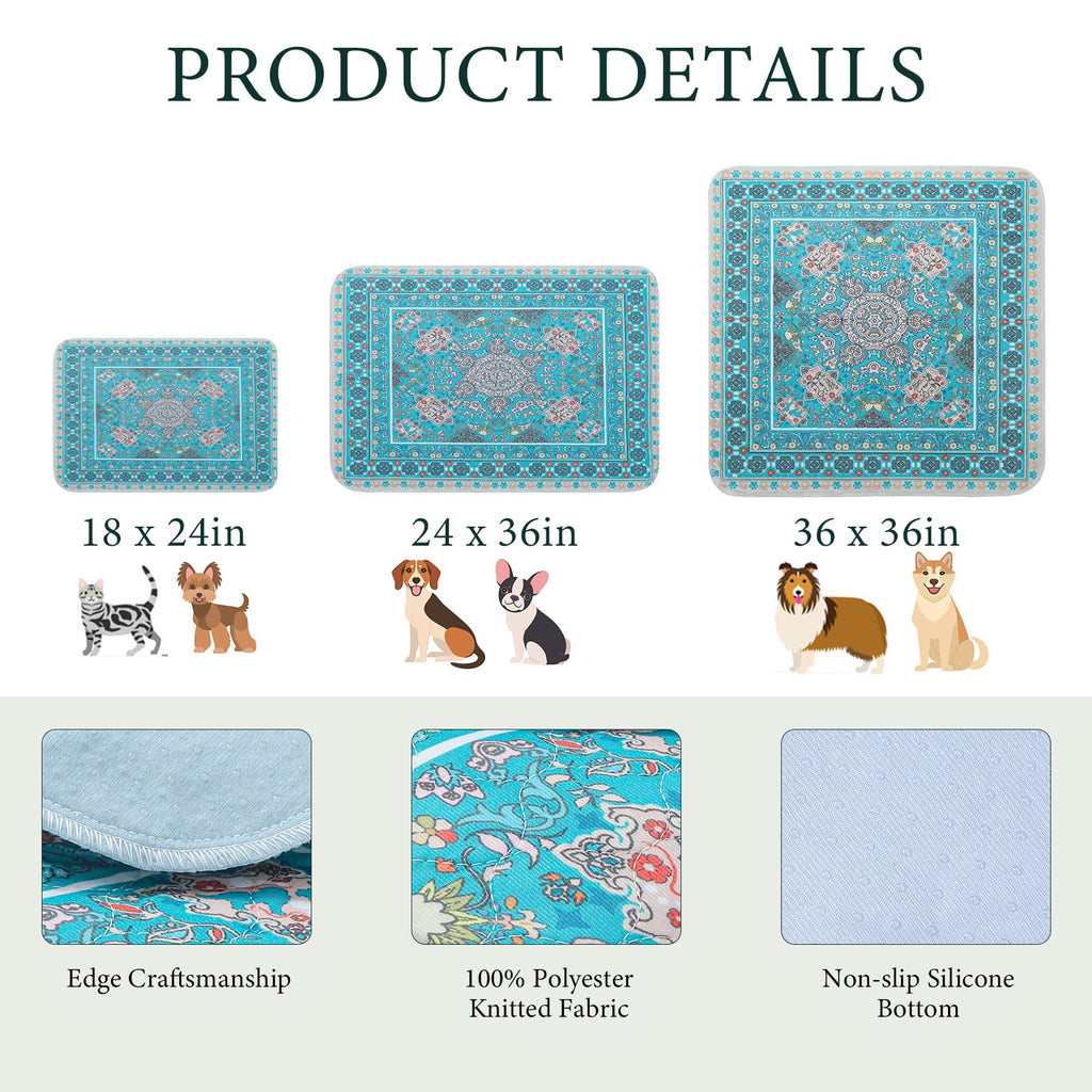 Homimp Washable Pee Pads for Dogs, 2 Pack Reusable Puppy Pads Waterproof, Absorbent and Leakproof Dog Pee Pads, Non Slip Puppy Training Pads, Pet Mat for Floor,Crate,Couch,Whelping,Beige 36"x36"