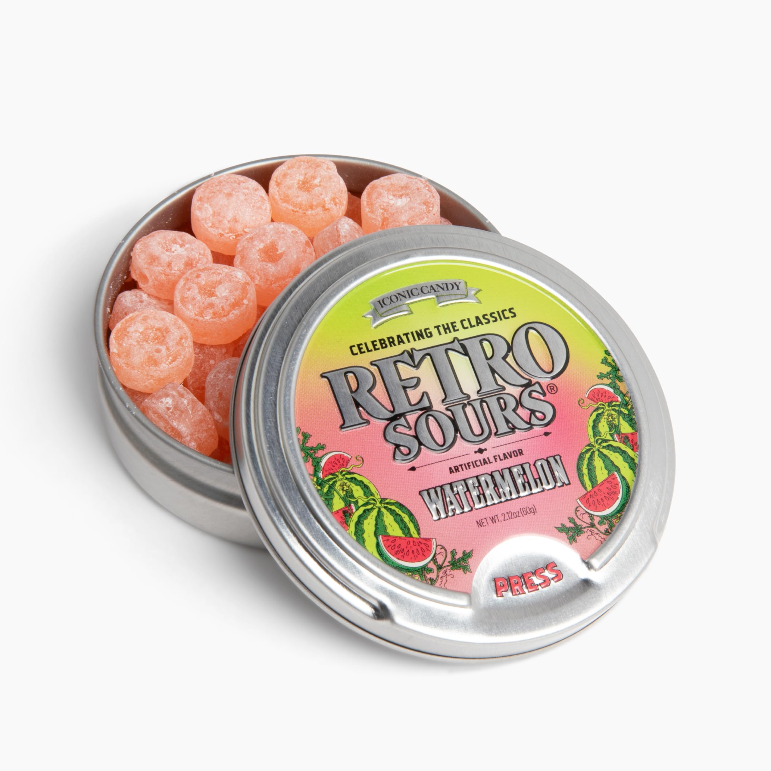 Retro Sours | Hard Tangy Candy | Brought To You By Iconic Candy (1, Red Apple)