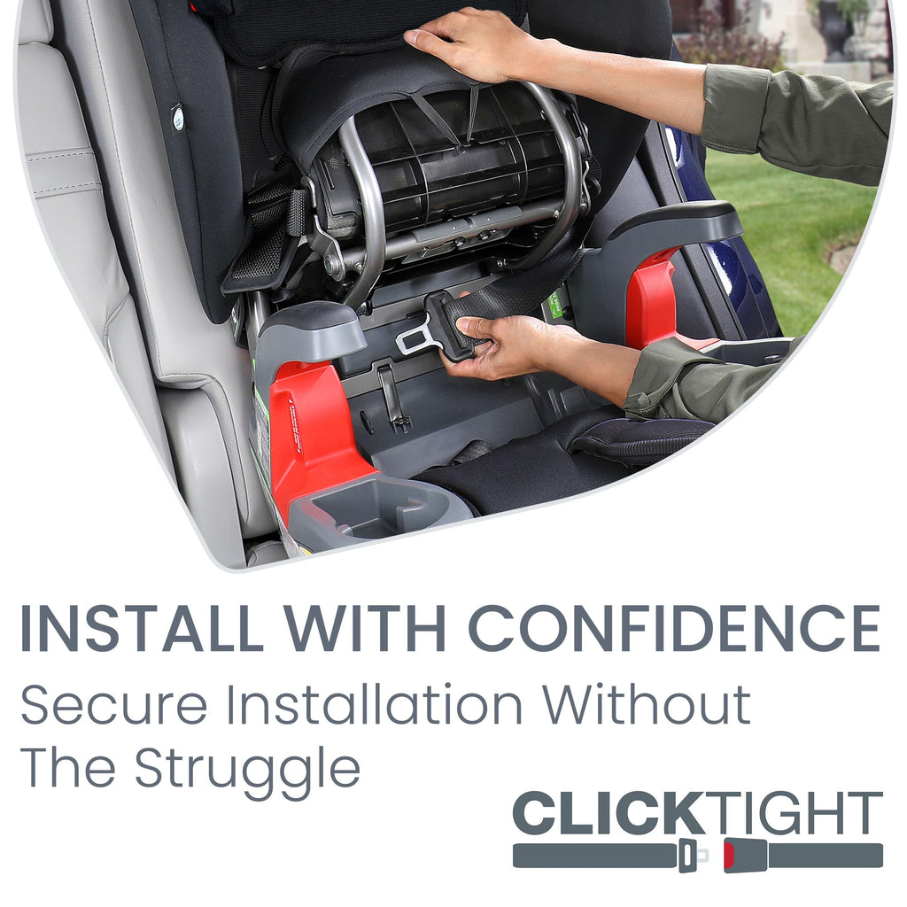 Britax Grow with You ClickTight Harness-2-Booster Car Seat, 2-in-1 High Back Booster, Black Contour