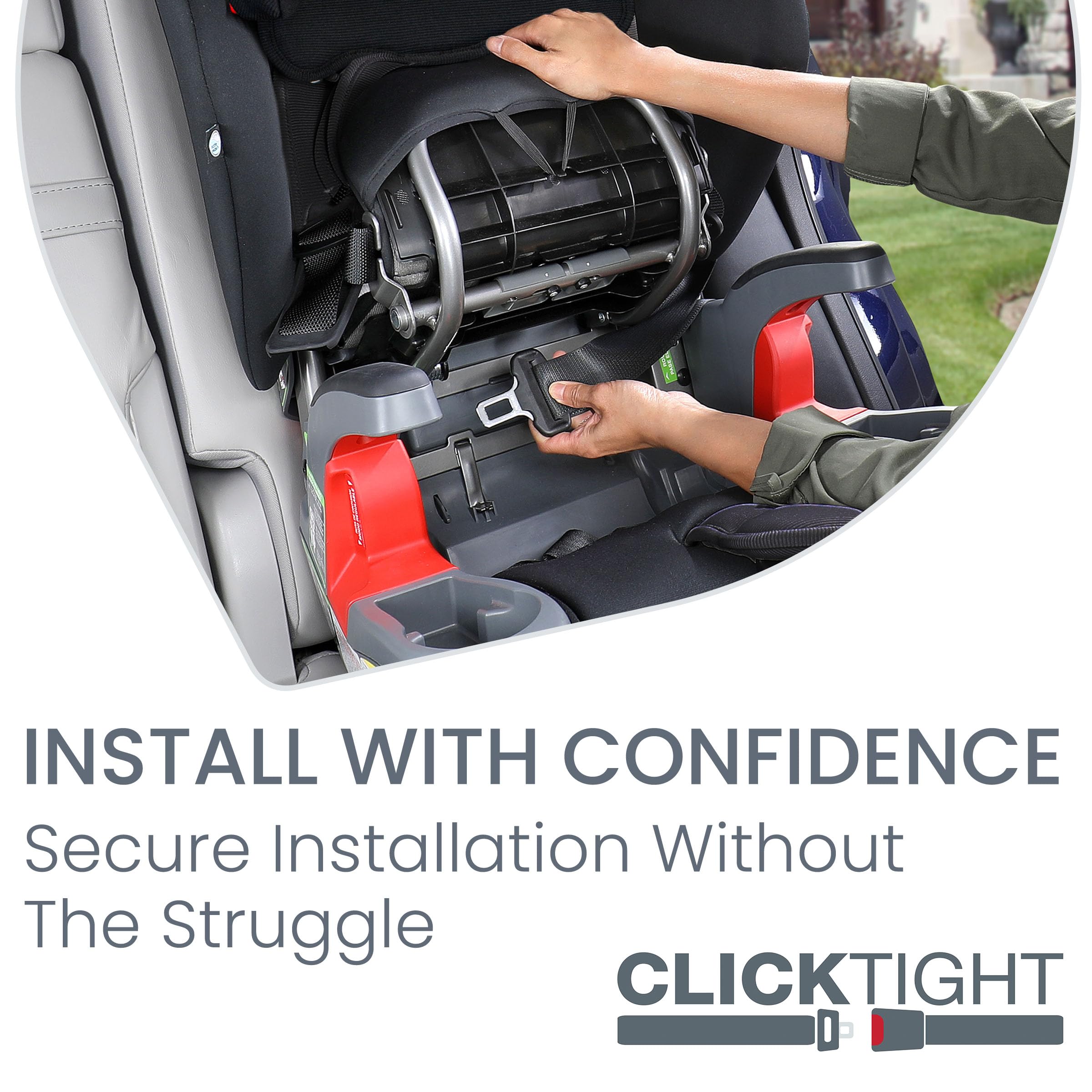 Britax Grow with You ClickTight Harness-2-Booster Car Seat, 2-in-1 High Back Booster, Black Contour