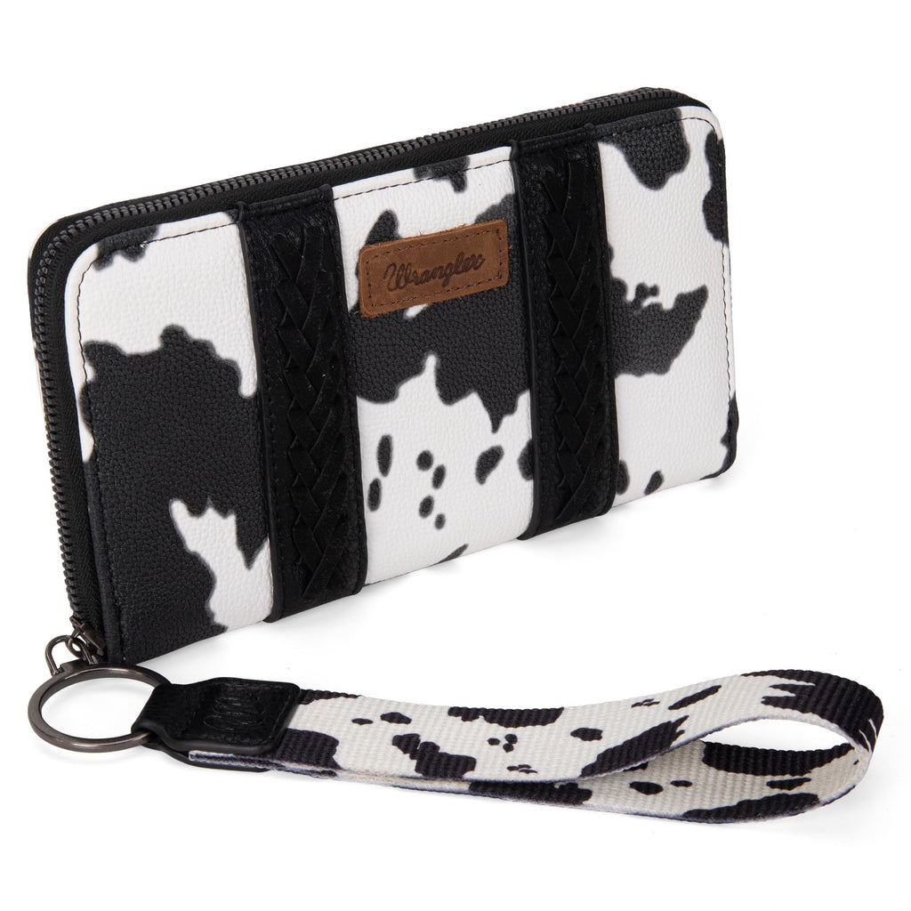 Wrangler Wallet Purse for Women Western Aztec Clutch Wristlet Wallet with Credit Card Holder