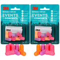 3M Disposable Earplugs Events & Concerts, 4 Pairs (8 Total Plugs), Noise Reduction Rating (NRR) 32 dB, Good Fit, Stays Put, Soft & Smooth Ear Plug Design, Easy To Insert & Remove (EPEC-4BC-SIOC)