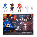 Sonic The Hedgehog 3 Movie Action Figures 2.5-Inch Movie Collector Toy Figure Multi-Pack Includes Knuckles Shadow Buzz Bomber & Drone- Officially Licensed Toys