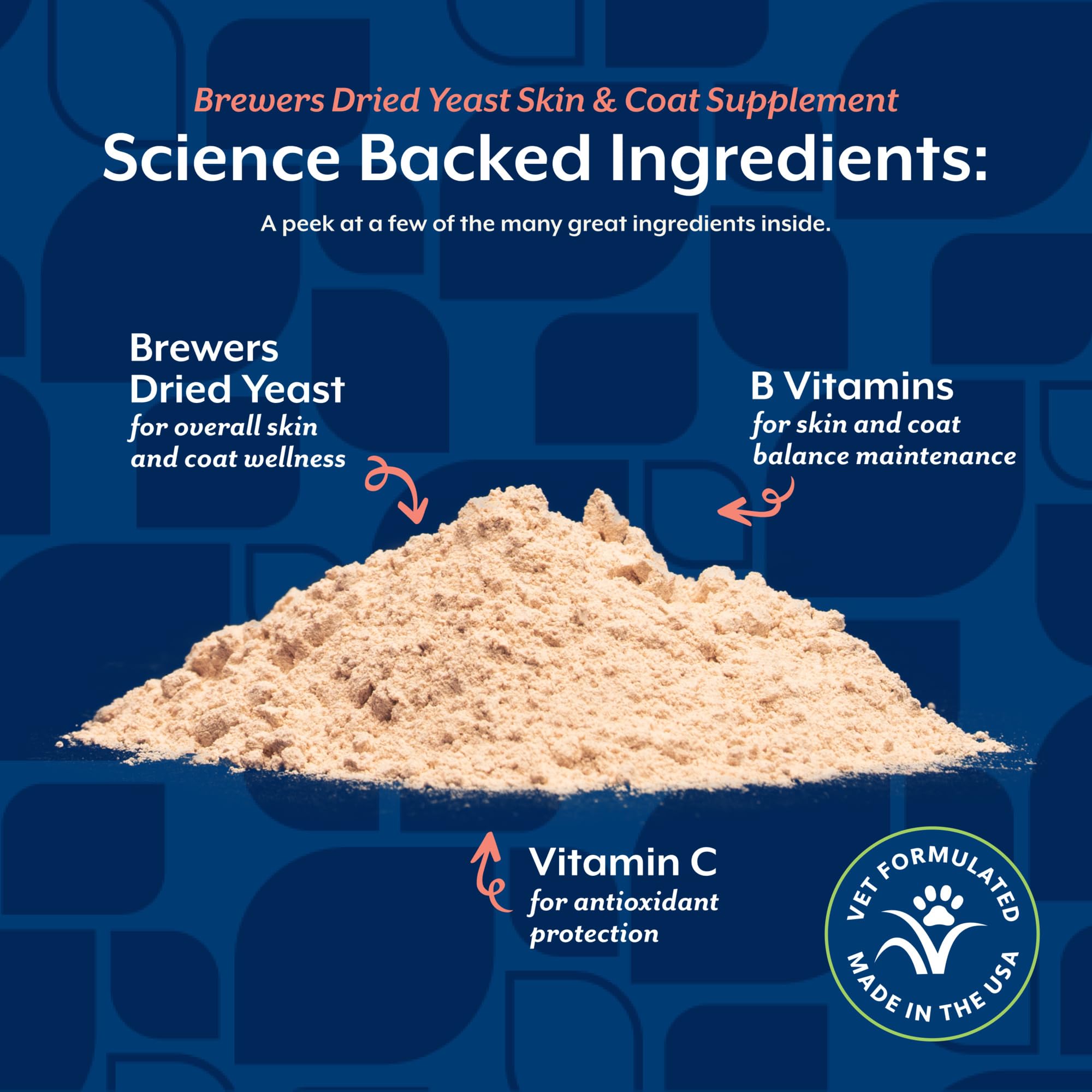 NaturVet – Brewer’s Dried Yeast Formula with Garlic Flavoring – Plus Omegas | Rich in Omega-3, 6 & 9 Fatty Acids | Fortified with B1, B2, Niacin & Vitamin C | For Dogs & Cats | 5000 Chewable Tablets