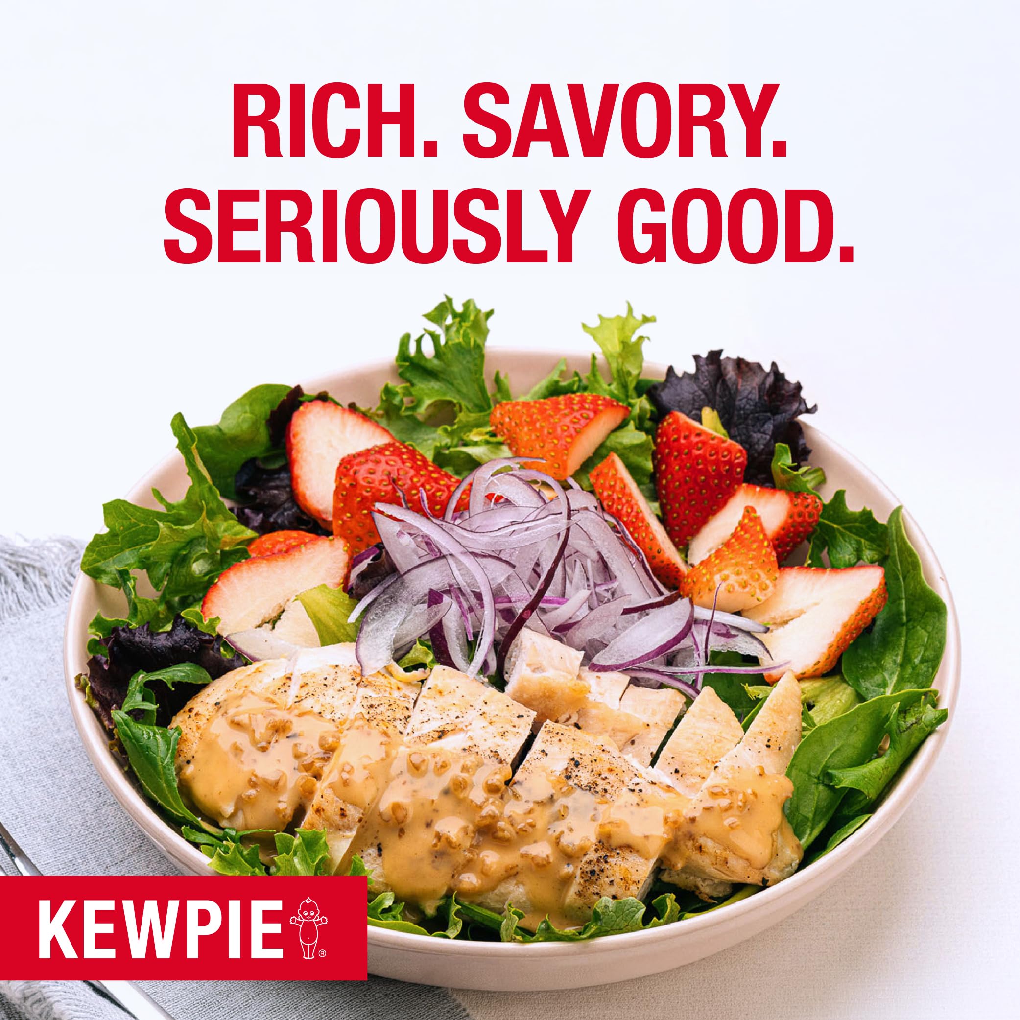 Kewpie Japanese Dressing Roasted Sesame 8 Oz.(Deep Roasted Sesame Dressing (Creamy), 8 Oz)