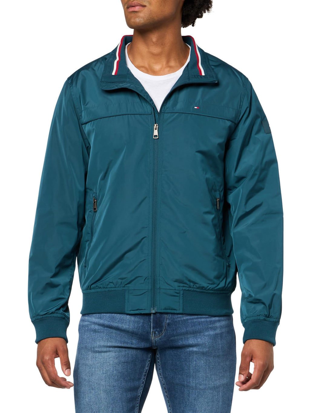Tommy Hilfiger Men's Performance Faux Memory Bomber Jacket