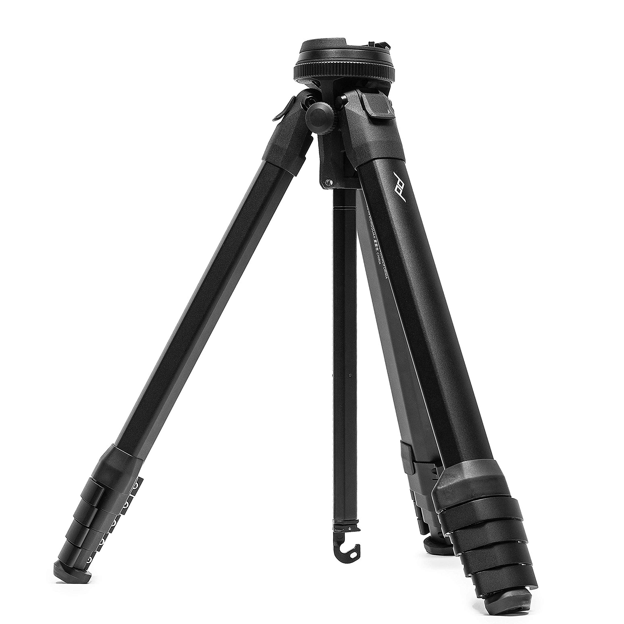 Peak Design Travel Tripod, Aluminum, Compact Design, Quick Setup and Takedown, Pro-Level Stability, Ergonomic Ball Head, Compact and Portable Travel Tripod for Camera and Phone, 20 lb Capacity