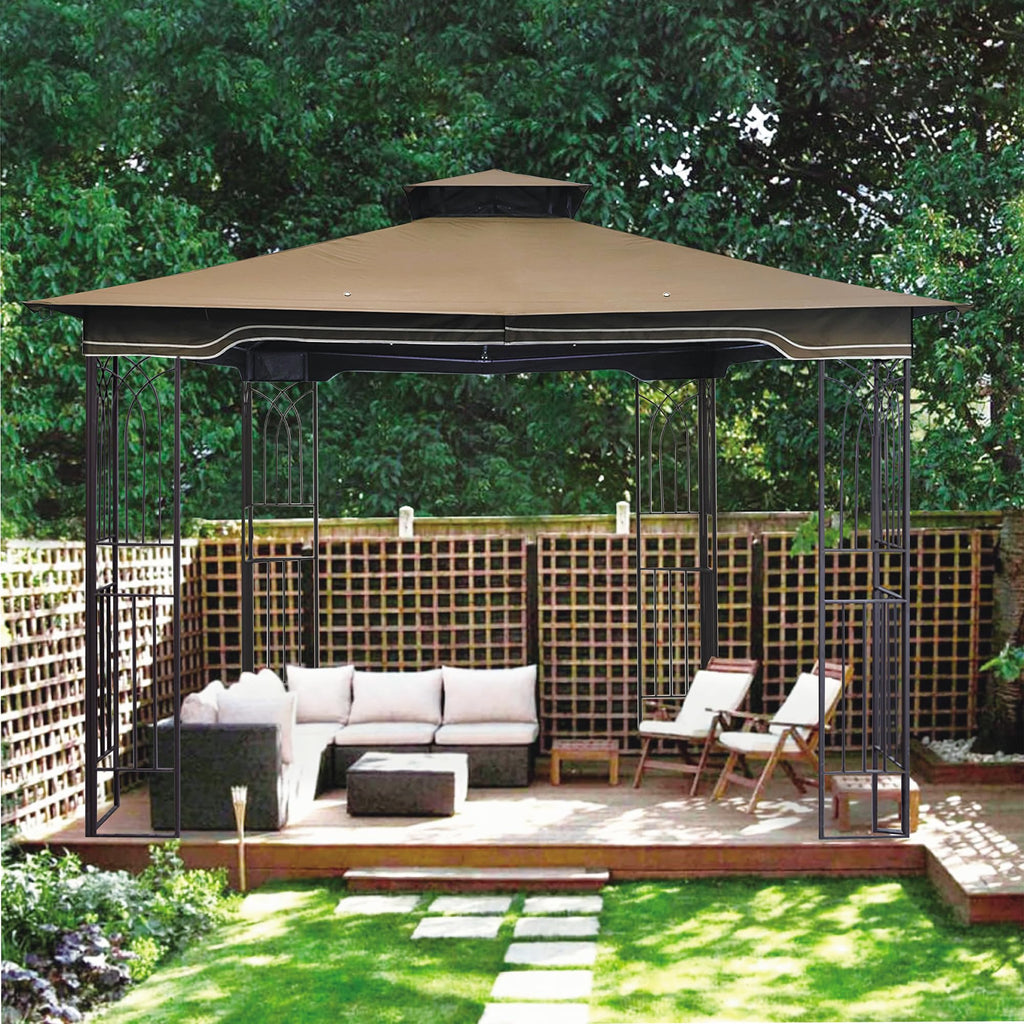 SCOCANOPY Replacement Gazebo Canopy Compatible with 10 x 12 Regency II Patio Gazebo Model L-GZ798PST,A101004104,A101004105,(Forest Green)