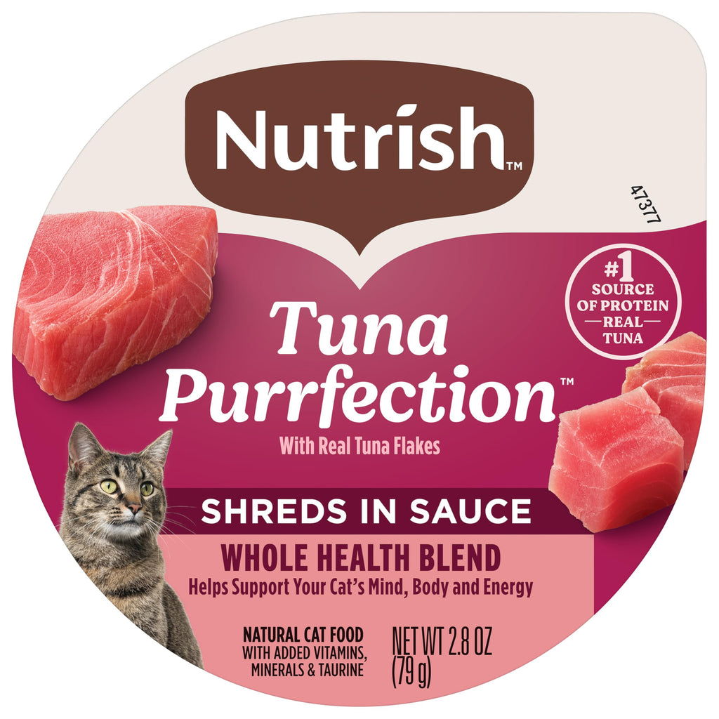 Nutrish Grain Free Wet Cat Food Ocean Fish-A-Licious Whole Health Blend with Real Flaked Ocean Fish & Tuna in Sauce, 2.8 oz. Cup (Rachael Ray) (Pack of 12)