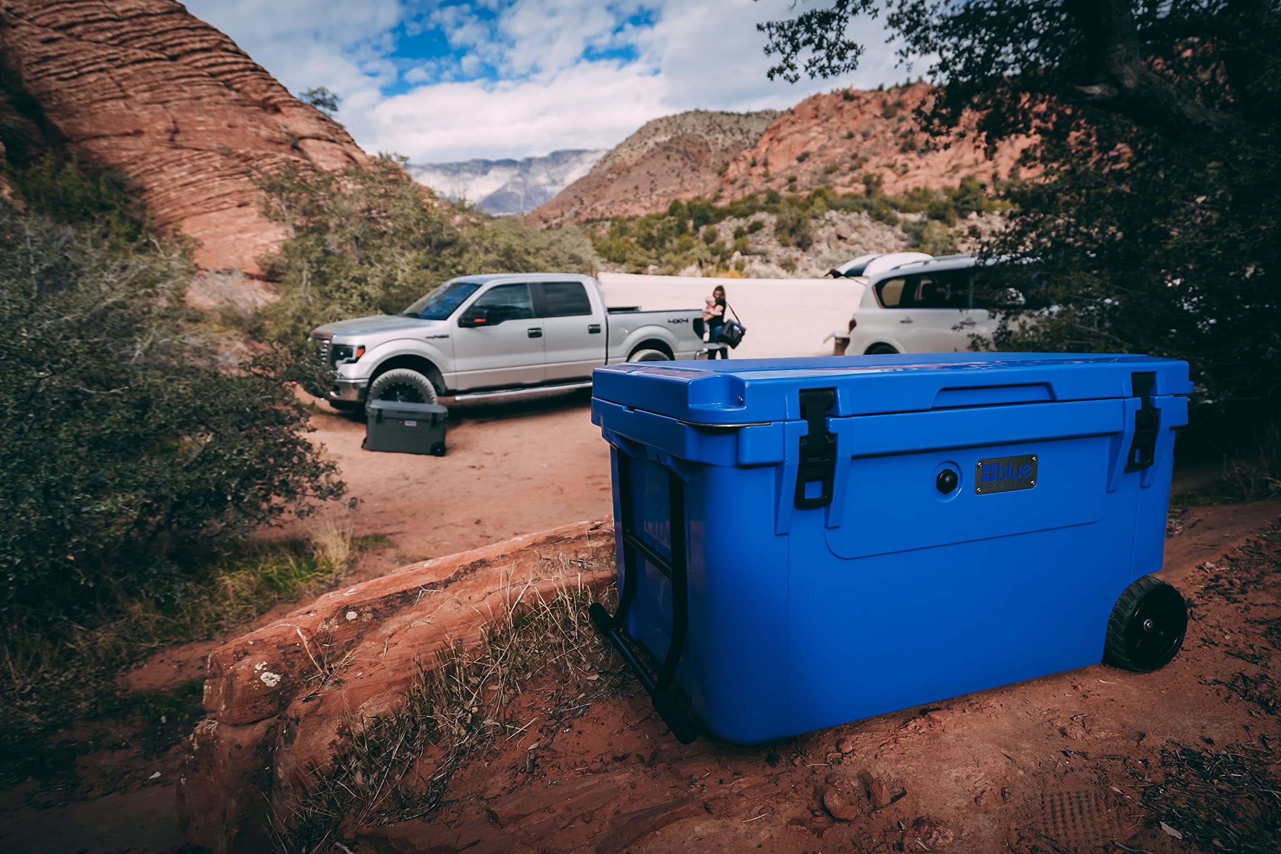 Blue Coolers Ark Series 100-110 Quarts, Roto-Molded Ice Cooler | Large Ice Chest Holds Ice up to 10 Days |