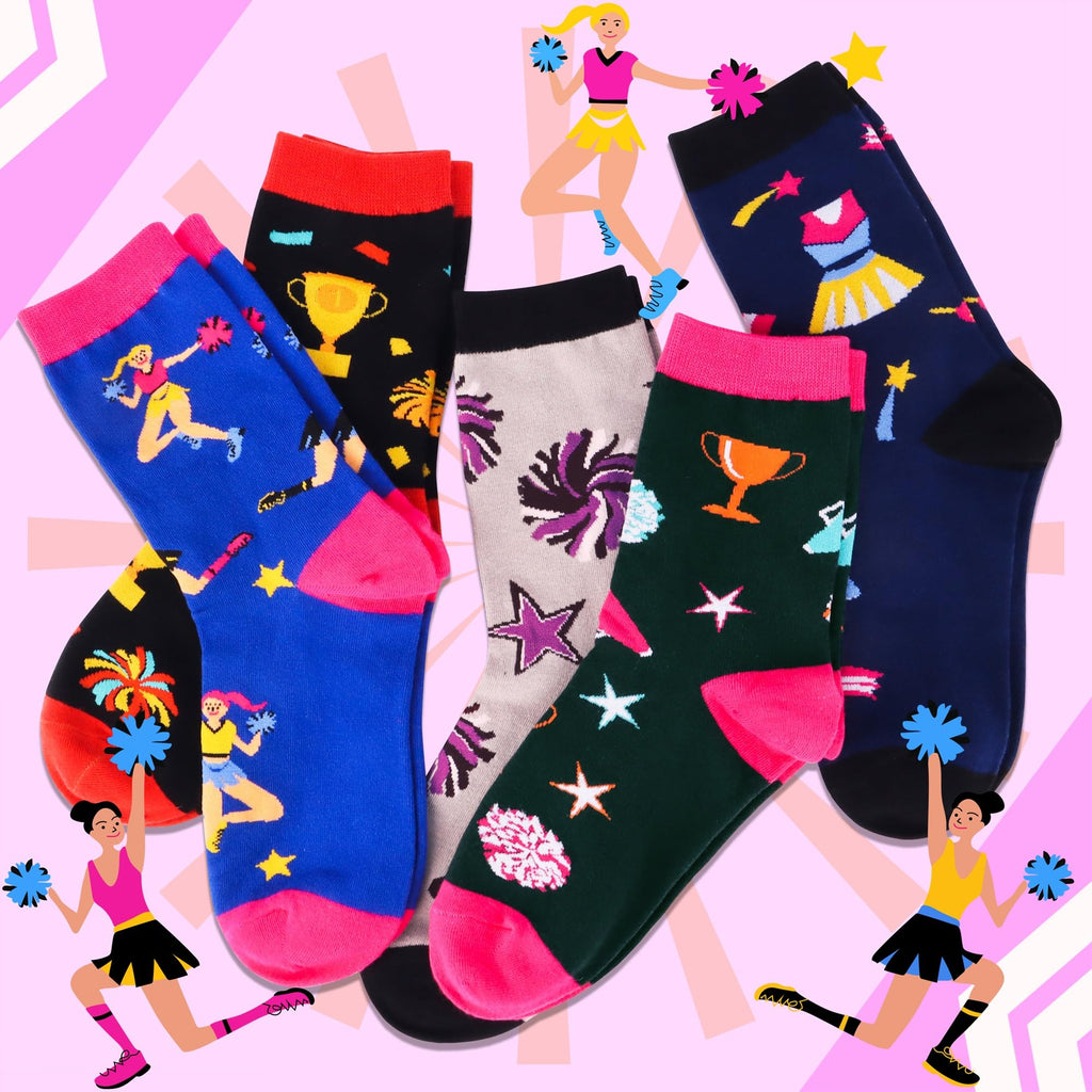 Jeasona Women's Cute Socks Funny Christmas Birthday Gifts for Women Mom Teenage Girls