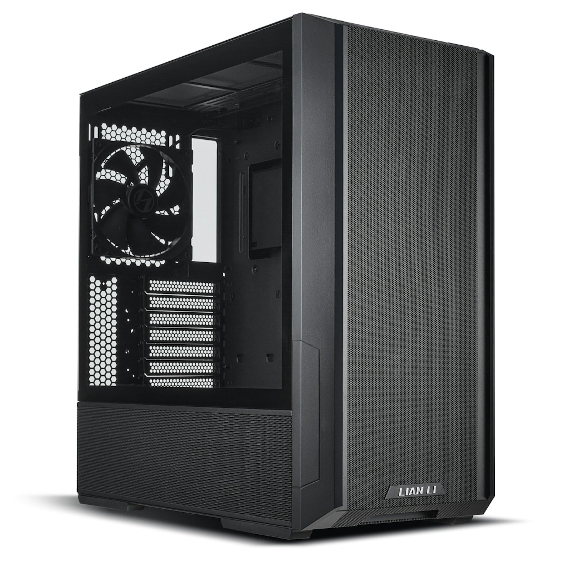 LIAN LI LANCOOL 207 Compact ATX RGB Gaming Computer Case, Airflow Optimized Mesh Panels Tower Chassis w/ 2x140mm ARGB,2x120mm PWM Fans Pre-Installed, USB Type-C Port, Tempered Glass Side Panel (Black)