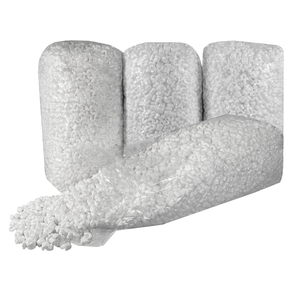 Packing Peanuts, 3.5 Cubic Feet, Beige | Bulk Loose Fill, For Shipping, Moving & Storage, Compostable & Biodegradable, Cushion For Shipping
