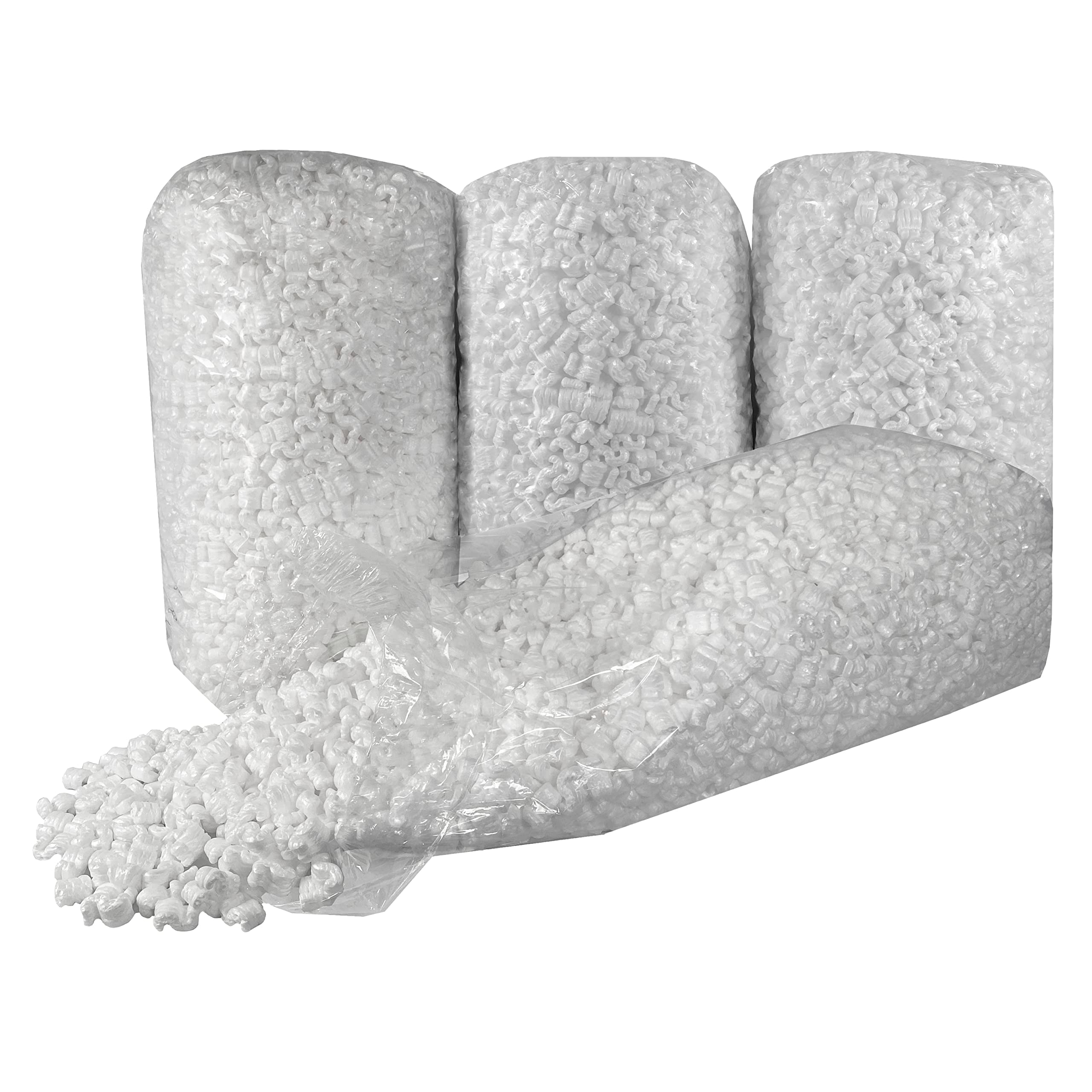 Packing Peanuts, 3.5 Cubic Feet, Beige | Bulk Loose Fill, For Shipping, Moving & Storage, Compostable & Biodegradable, Cushion For Shipping