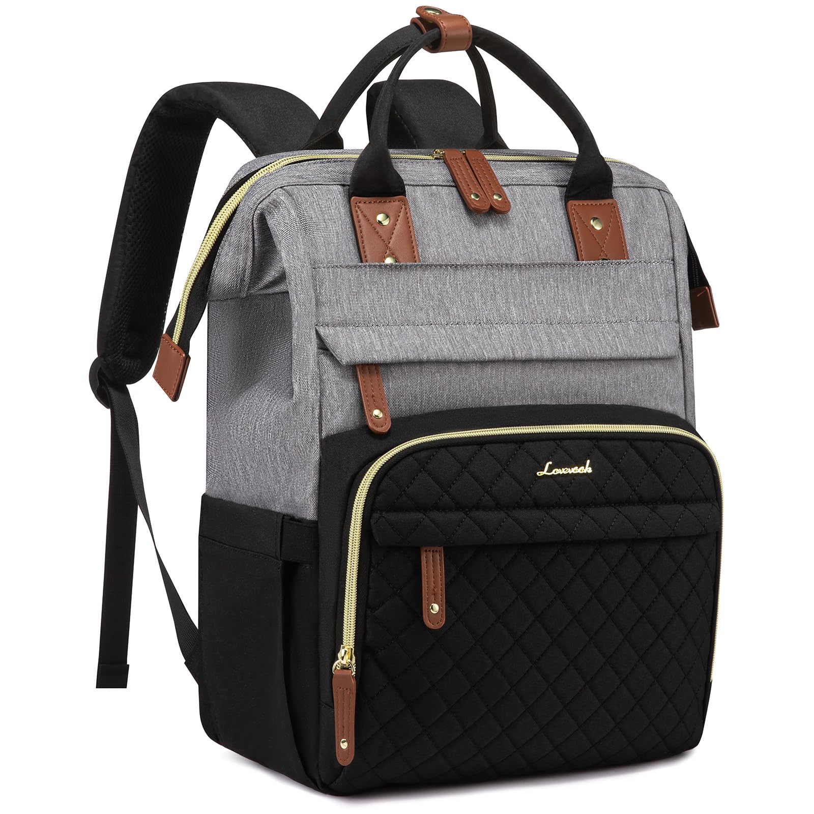 LOVEVOOK Laptop Backpack for Women, 15.6 inch Waterproof Nurse Bag Teacher Work Backpack Purse for Women, Travel Computer Backpack for College Office Business Ladies
