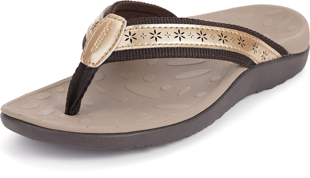 Joomra Women's Flip Flops Arch Support Orthotic Toe Post Thong Sandals