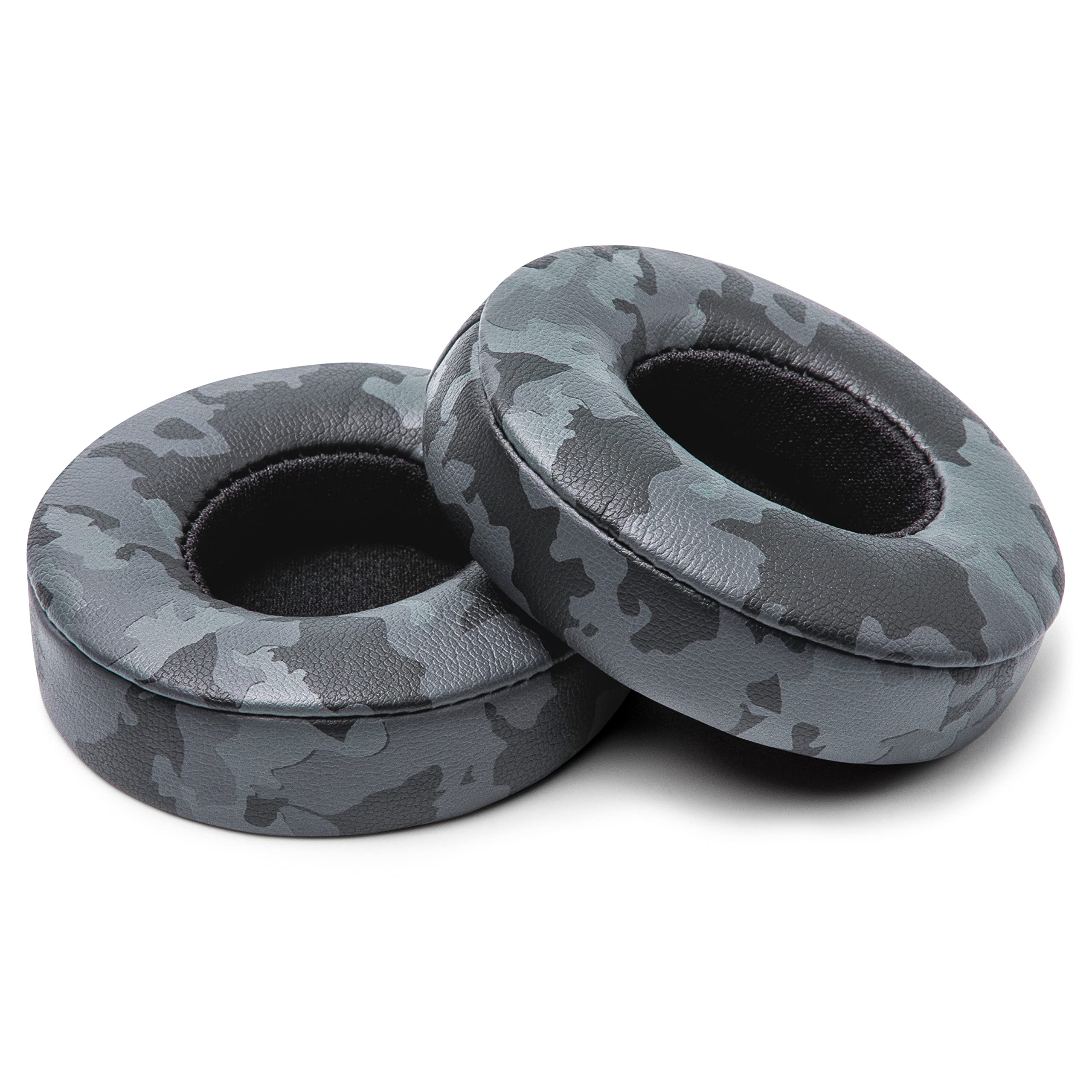 WC Extra Thick Replacement Earpads for Beats Solo 2 & 3 by Wicked Cushions - Ear Pads for Beats Solo 2 & 3 Wireless ON-Ear Headphones - Soft Leather, Luxury Memory Foam, Strong Adhesive | 90's Black