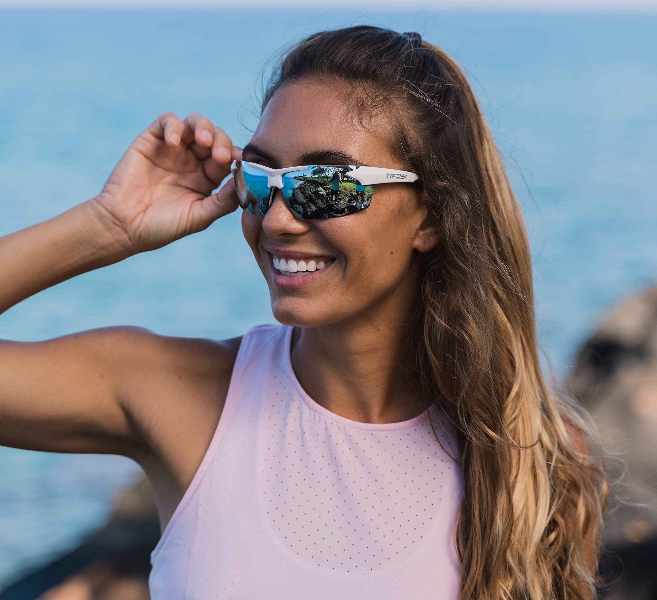 Tifosi Track Sport Men & Women Sunglasses - Ideal For Baseball, Golf, Pickleball, Running and Tennis - Unisex Glasses