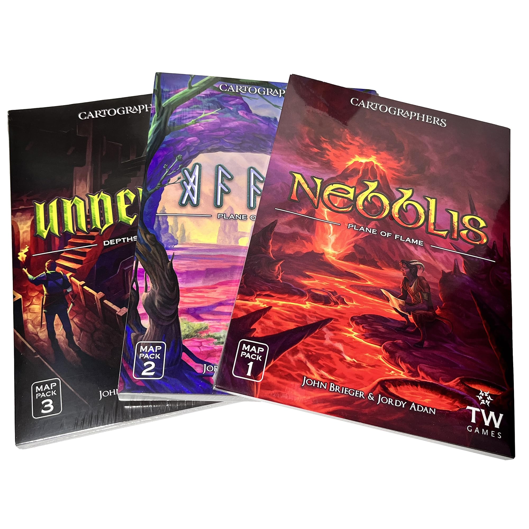 Cartographers Board Game | Award-Winning Game of Map Drawing | Strategy Flip and Write Family Game of Fantasy Cartography | 30-45 Minutes for 1-99 Players Ages 10+ | Thunderworks Games