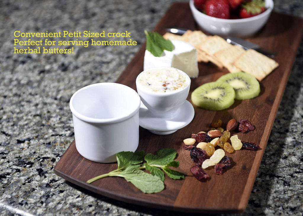 Butter Bell - The Original Butter Bell Crock by L. Tremain, a Countertop French Ceramic Butter Dish Keeper for Spreadable Butter, French Ceramic Butter Dish Keeper, Specialty (Ivory Matte)