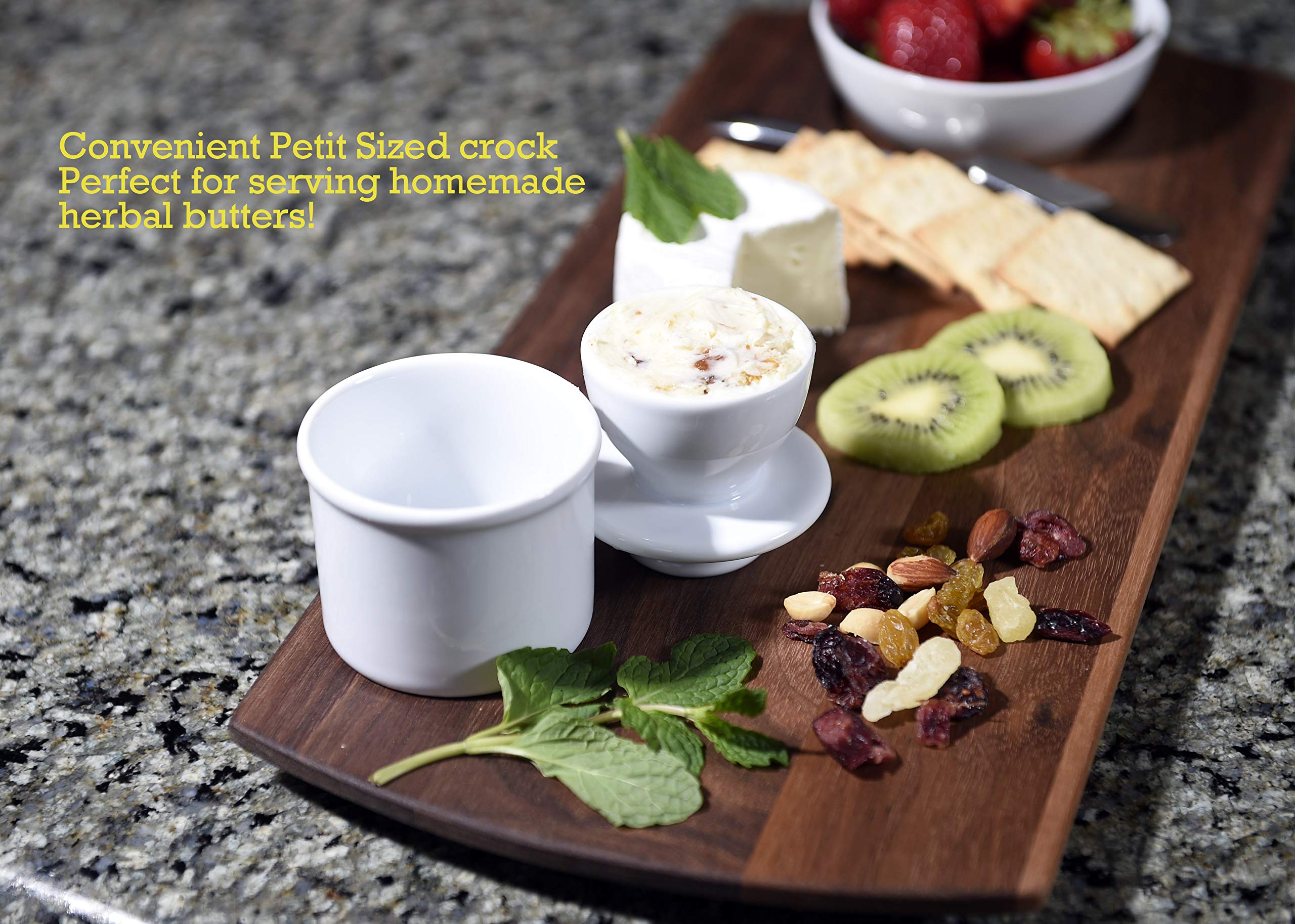Butter Bell - The Original Butter Bell Crock by L. Tremain, a Countertop French Ceramic Butter Dish Keeper for Spreadable Butter, French Ceramic Butter Dish Keeper, Specialty (Ivory Matte)