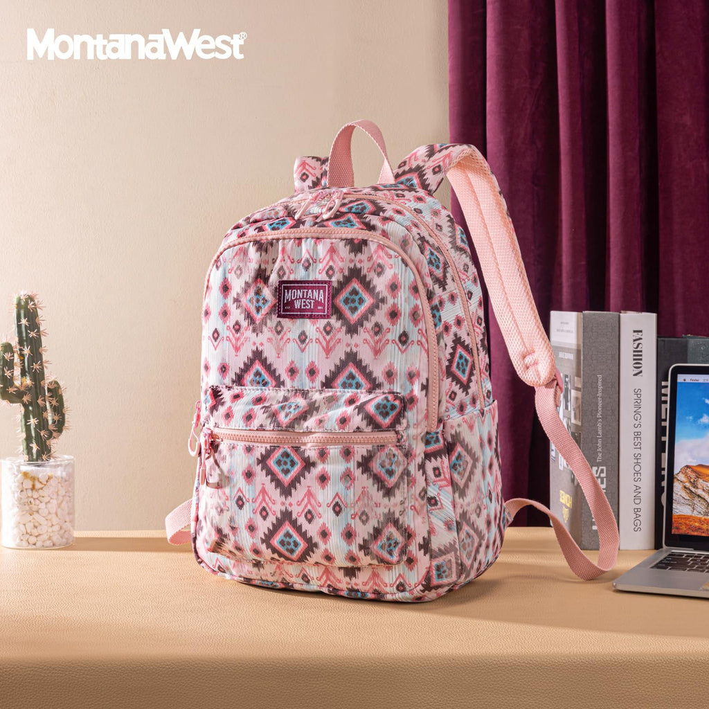 Montana West Backpack Purse for Women Western Aztec Backpack Purse Lightweight Casual Daypack for Travel