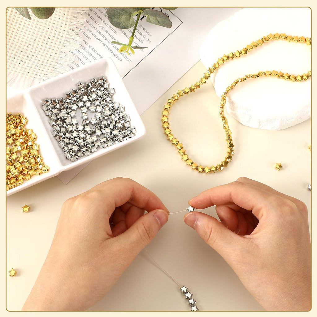 Augshy 700PCS White Letter Beads Alphabet Beads for Making DIY (6mm) | Premium Acrylic Cube Shape, Ideal Bracelets and Keychains, Large Hole Design for Easy Paracord Threading