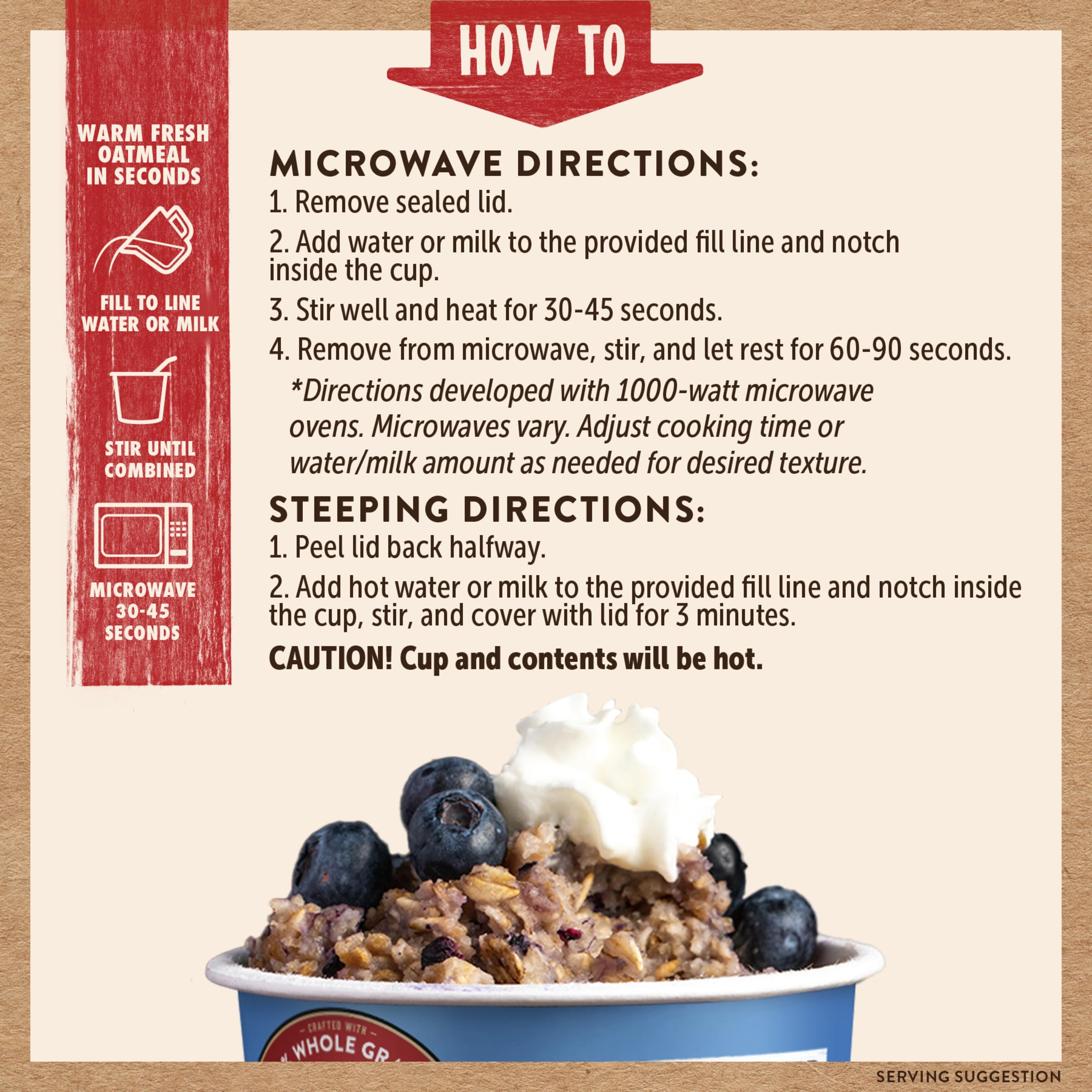 Kodiak Cakes Instant Protein Apple Cinnamon Oatmeal in a Cup, 2.12oz (Pack of 12)