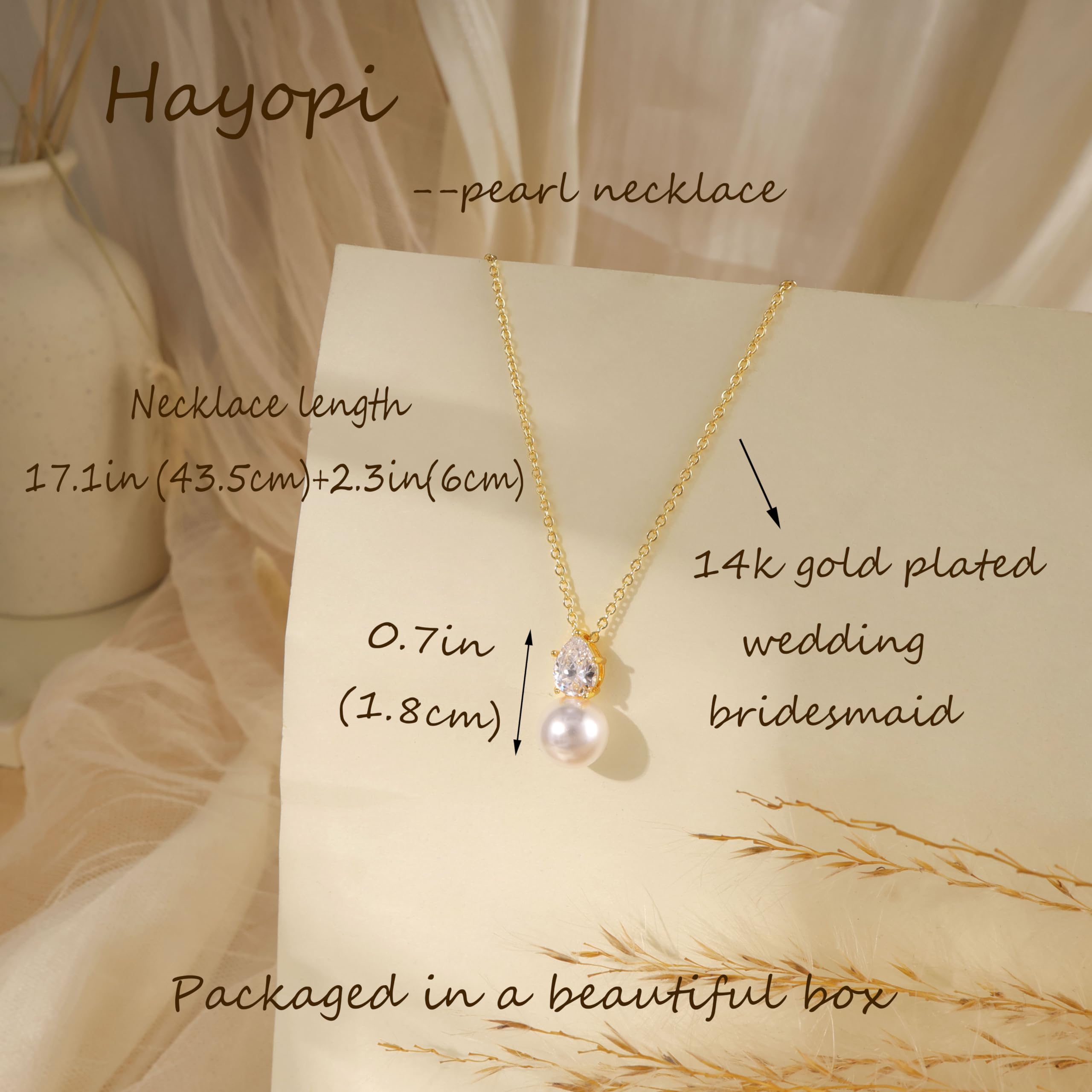 Pearl Necklace for Women Trendy,14k Gold Plated Necklace Dainty Wedding Necklace Small Cute Choker Necklace Gold Prom Drop Necklace Vintage Waterproof Jewelry for Women Prom Jewelry Fashion Gifts